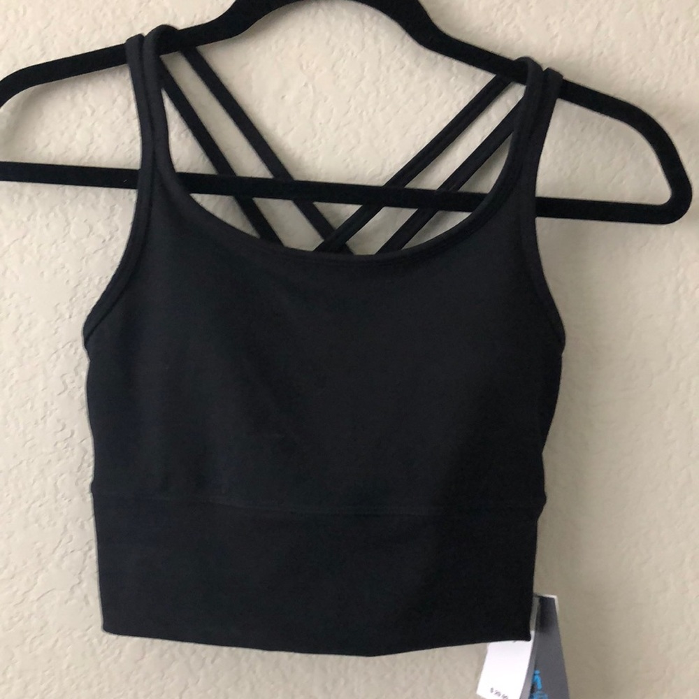 Gap Fit Crop Black Sports Bra